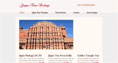 Desktop Screenshot of jaipurtourpackage.net